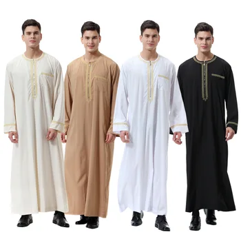 Moslimských Mužov Jubba Thobe Abaya Arabe Islamské Oblečenie Saudská Arábia Kaftan Mužov