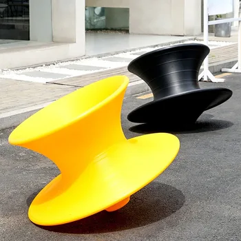 Otočný Poschodí Obývacia Izba Stoličky Moderné Roztomilý Žlté Dizajnér Stoličky Jedno Plastové Chaises Outdoor Lounge Silla Dekorácie