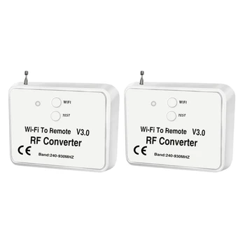 2X Univerzálny Bezdrôtový Wifi Na RF Converter, Telefón Namiesto Diaľkové Ovládanie 240-930Mhz Pre Smart Home