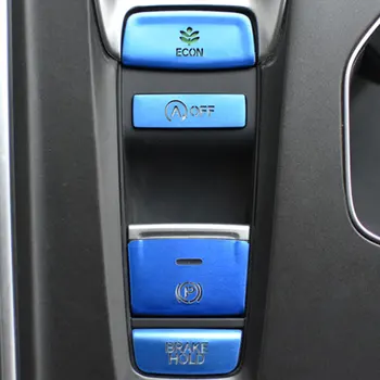 Auto Elektronickej ručnej brzdy Parkovanie Spínač Brzdových Tlačidlo Krytu Samolepky Protect Na Honda Accord 10. 2018 2019 Styling Príslušenstvo