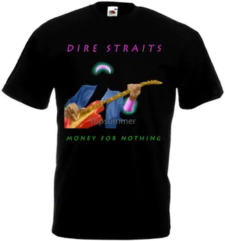 Dire Straits Peniaze Za Nič Tričko Black Plagát Všetkých Veľkostiach S 3Xl Tee Tričko Pre Mužov O Krk Topy Muž Základné Topy