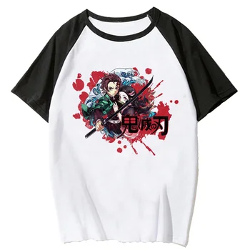 Démon Vrah Kimetsu Č Yaiba t-shirts ženy Y2K anime vtipné tričko dievča harajuku anime, manga oblečenie