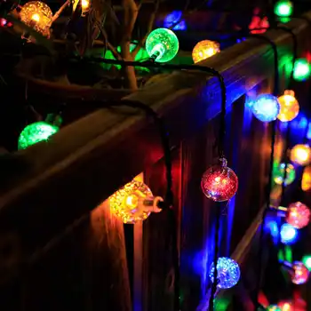 Svete String Svetlá Napájaný z Batérií Typu Farebné IP66 Vodotesný LED Žiarovka String Svetlá na Vianočné Dovolenku Dekorácie